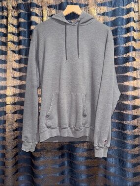 Champion Gray Hooded Pullover Sweatshirt